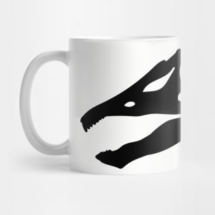 Diplodocus skull - black Mug